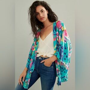 Anthropologie Elizabeth Gillett Mollie Lace Kimono